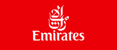 Logo service client Trouvez comment contacter le service client Emirates en cas de problème avec un vol ou vos bagages 